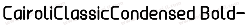 CairoliClassicCondensed Bold字体转换
